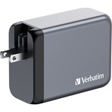 Verbatim GNC-200 Universale Nero, Grigio AC Ricarica rapida Interno, Caricabatterie grigio, Interno, AC, 21 V, Nero, Grigio
