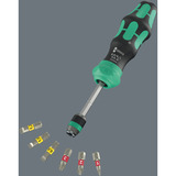 Wera Kraftform Kompakt 20 RA-R, Set di bit Nero/Verde
