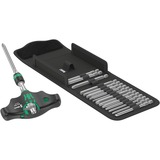 Wera Kraftform Kompakt 400 RA Imperial Set 1, con funzione a cricchetto, Set di bit Nero/Verde