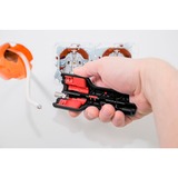 Wiha Strumento per spelare e montaggio, per cavi coassiali con connettore F, Attrezzo Sverniciatura /smontaggio Nero/Rosso