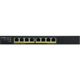 Zyxel GS1915-8EP Gestito L2 Gigabit Ethernet (10/100/1000) Supporto Power over Ethernet (PoE) Nero, Interruttore Gestito, L2, Gigabit Ethernet (10/100/1000), Full duplex, Supporto Power over Ethernet (PoE)
