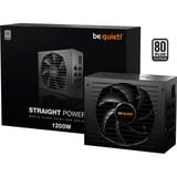 be quiet! Straight Power 12 alimentatore per computer 1200 W 20+4 pin ATX ATX Nero, Alimentatore PC Nero, 1200 W, 110 - 240 V, 1270 W, 50/60 Hz, 15/7.5 A, 150 W