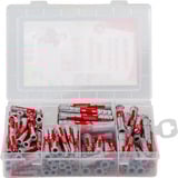 fischer Profi-Box DuoPower corto/lungo (150 pezzi), Tassello grigio chiaro/Rosso