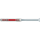 fischer Tassello a gambo lungo DuoXpand 8x80 T grigio chiaro/Rosso