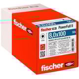 fischer Vite per legno PowerFull II 8,0x100 testa svasata TX VG 