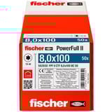 fischer Vite per legno PowerFull II 8,0x100 testa svasata TX VG 