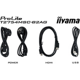 iiyama ProLite T2754MSC-B2AG, Monitor LED Nero (opaco)