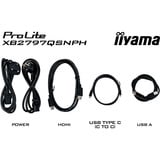 iiyama ProLite XB2797QSNPH-B1, Monitor LED Nero (opaco), 68,6 cm (27"), 2560 x 1440 Pixel, Quad HD, Nero