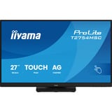 iiyama T2754MSC-B2AG, Monitor LED Nero (opaco)