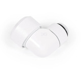 Alphacool Raccordo a vite Eiszapfen 13mm HardTube girevole 90° G1/4 - Bianco, Connessione bianco