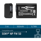 Ansmann A-Son NP FW 50 Ioni di Litio 900 mAh 900 mAh, 7,4 V, Ioni di Litio