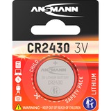 Ansmann Lithium CR 2430, 3 V Battery Batteria monouso Ioni di Litio argento, 3 V Battery, Batteria monouso, Ioni di Litio, 3 V, 1 pz, CR 2430