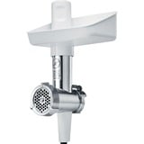 Bosch MUZS2FWW accessorio per miscelare e lavorare prodotti alimentari Set tritacarne bianco, Set tritacarne, Acciaio satinato, Bianco, 255 mm, 120 mm, 180 mm, 764 g