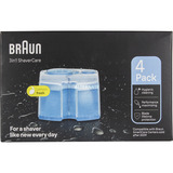 Braun CCR4 Cartuccia di pulizia Cartuccia di pulizia, Blu, Braun, Braun Clean&Charge, Box, 4 pz