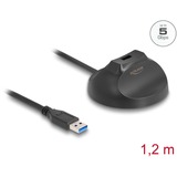 DeLOCK Supporto magnetico USB-A 5 Gbps cavo docking Nero