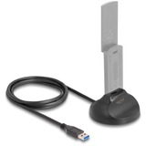 DeLOCK Supporto magnetico USB-A 5 Gbps cavo docking Nero
