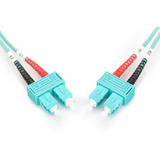 Digitus Cavo patch LWL, duplex, connettore SC > SC, multimodo OM3 turchese