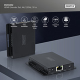 Digitus Set extender HDMI 4K, Estensione HDMI Nero