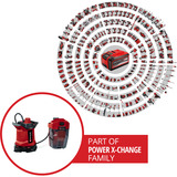 EINHELL Power X-Change Pompa per acqua sporca a batteria GE-DP 18/25 LL Li-Solo, 18 Volt, Pompe immersione e pressione rosso/Nero