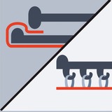 EINHELL TE-OS 2520 E Levigatrice orbitale 24000 Giri/min rosso/Nero, Levigatrice orbitale, 14000 Giri/min, 24000 Giri/min, 2 mm, 1 mm, AC