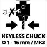 EINHELL Trapano a colonna TC-BD 750 E, Macchina di foratura rosso/Nero