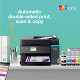 Epson EcoTank ET-3950 Ad inchiostro A4 4800 x 1200 DPI 35 ppm Wi-Fi, Stampante multifunzione Nero, Ad inchiostro, Stampa a colori, 4800 x 1200 DPI, A4, Stampa diretta, Nero