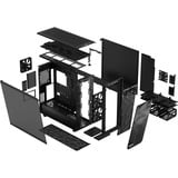 Fractal Design Meshify 2 XL Light Tempered Glass Tower Nero Nero, Tower, PC, Nero, ATX, EATX, micro ATX, Mini-ITX, SSI CEB, Acciaio, Vetro temperato, Giocare