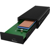 ICY BOX IB-1916M-C32 Box esterno SSD Nero M.2 Nero, Box esterno SSD, M.2, PCI Express 3.0, 20 Gbit/s, Collegamento del dispositivo USB, Nero