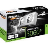 INNO3D GeForce RTX 5060 Ti TWIN X2 OC WHITE 16GB, Scheda grafica bianco