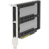 Icy Dock MB842M5P-B, Scheda di interfaccia Nero/Argento