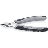 KNIPEX 78 03 125 ESD Side-cutting pliers pinza, Pinze per elettronica grigio, Side-cutting pliers, Acciaio inossidabile, Acciaio, Plastica, Nero/Grigio, 12,5 cm, 55 g