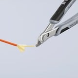KNIPEX 78 03 125 ESD Side-cutting pliers pinza, Pinze per elettronica grigio, Side-cutting pliers, Acciaio inossidabile, Acciaio, Plastica, Nero/Grigio, 12,5 cm, 55 g