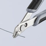 KNIPEX 78 03 125 ESD Side-cutting pliers pinza, Pinze per elettronica grigio, Side-cutting pliers, Acciaio inossidabile, Acciaio, Plastica, Nero/Grigio, 12,5 cm, 55 g