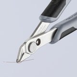 KNIPEX 78 03 125 ESD Side-cutting pliers pinza, Pinze per elettronica grigio, Side-cutting pliers, Acciaio inossidabile, Acciaio, Plastica, Nero/Grigio, 12,5 cm, 55 g