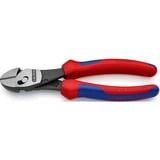 KNIPEX TwinForce Pinze da taglio diagonale rosso/Blu, Pinze da taglio diagonale, Acciaio al cromo vanadio, Plastica, Blu/Rosso, 18 cm, 280 g