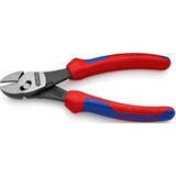 KNIPEX TwinForce Pinze da taglio diagonale rosso/Blu, Pinze da taglio diagonale, Acciaio al cromo vanadio, Plastica, Blu/Rosso, 18 cm, 280 g