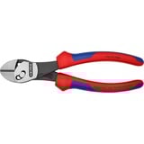 KNIPEX TwinForce Pinze da taglio diagonale, Pinze di taglio rosso/Blu, Pinze da taglio diagonale, Acciaio al cromo vanadio, Plastica, Blu/Rosso, 18 cm, 280 g