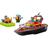 LEGO City Fire 60373 Barca di Soccorso Antincendio dei Vigili del Fuoco, Nave Giocattolo, Gommone e Minifigure, Idee Regalo, Giochi di costruzione Nave Giocattolo, Gommone e Minifigure, Idee Regalo, Set da costruzione, 5 anno/i, Plastica, 144 pz, 350 g