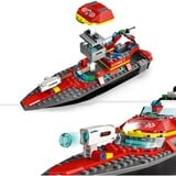 LEGO City Fire 60373 Barca di Soccorso Antincendio dei Vigili del Fuoco, Nave Giocattolo, Gommone e Minifigure, Idee Regalo, Giochi di costruzione Nave Giocattolo, Gommone e Minifigure, Idee Regalo, Set da costruzione, 5 anno/i, Plastica, 144 pz, 350 g