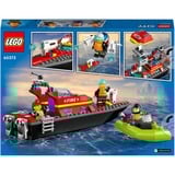 LEGO City Fire 60373 Barca di Soccorso Antincendio dei Vigili del Fuoco, Nave Giocattolo, Gommone e Minifigure, Idee Regalo, Giochi di costruzione Nave Giocattolo, Gommone e Minifigure, Idee Regalo, Set da costruzione, 5 anno/i, Plastica, 144 pz, 350 g