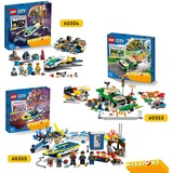 LEGO City Missioni investigative della polizia marittima Set da costruzione, 6 anno/i, Plastica, 278 pz, 405 g