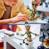 LEGO | Marvel 76297 Groot Ballerino, Personaggio Giocattolo con Funzione Danzante, Giochi Animati Bambini 7+ Fan degli Avengers, Giochi di costruzione Personaggio Giocattolo con Funzione Danzante, Giochi Animati Bambini 7+ Fan degli Avengers, Set da costruzione, 10 anno/i, Plastica, 459 pz, 524 g
