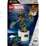 LEGO | Marvel 76297 Groot Ballerino, Personaggio Giocattolo con Funzione Danzante, Giochi Animati Bambini 7+ Fan degli Avengers, Giochi di costruzione Personaggio Giocattolo con Funzione Danzante, Giochi Animati Bambini 7+ Fan degli Avengers, Set da costruzione, 10 anno/i, Plastica, 459 pz, 524 g