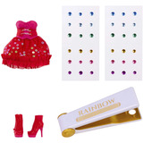 MGA Entertainment Rainbow High Be Dazzling Fashion Dolls - Vivienne Rouge, Bambola 