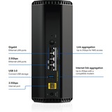 Netgear Nighthawk RS300 router wireless Gigabit Ethernet Tri-band (2,4 GHz/5 GHz/6 GHz) Nero Wi-Fi 7 (802.11be), Tri-band (2,4 GHz/5 GHz/6 GHz), Collegamento ethernet LAN, Nero, Router portatile