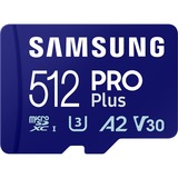 SAMSUNG PRO Plus 512 GB microSDXC (2023), Scheda di memoria blu