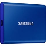 SAMSUNG Portable SSD T7 2000 GB Blu blu, 2000 GB, USB tipo-C, 3.2 Gen 2 (3.1 Gen 2), 1050 MB/s, Protezione della password, Blu