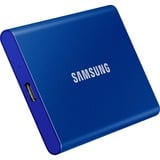 SAMSUNG Portable SSD T7 2000 GB Blu, Disco a stato solido blu, 2000 GB, USB tipo-C, 3.2 Gen 2 (3.1 Gen 2), 1050 MB/s, Protezione della password, Blu