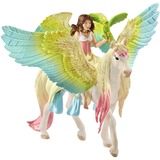 Schleich BAYALA Fata Sura con Pegaso glitterato, Gioco figura 5 anno/i, Sun Elves, Unicorns & Fairies, Multicolore, Plastica, 1 pz