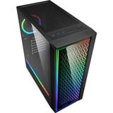 Sharkoon RGB LIT 200 Midi Tower Nero, Chassis Tower Nero, Midi Tower, PC, Nero, ATX, micro ATX, Mini-ITX, Blu, Verde, Rosso, Ventole, Frontale